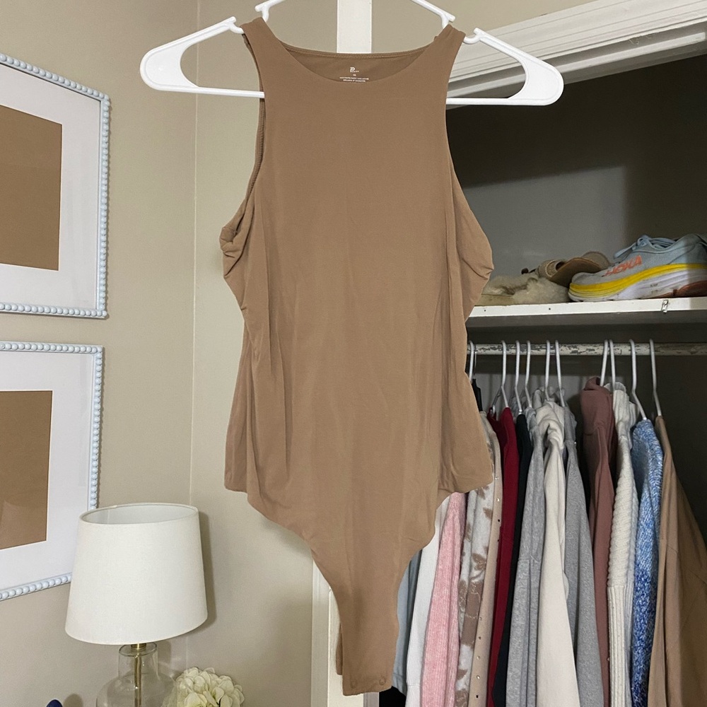Tan Sleeveless Bodysuit